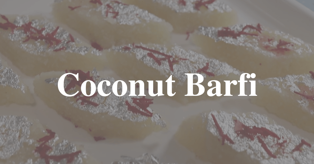 Coconut barfi