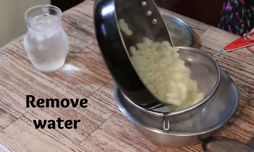  remove water from macaroni