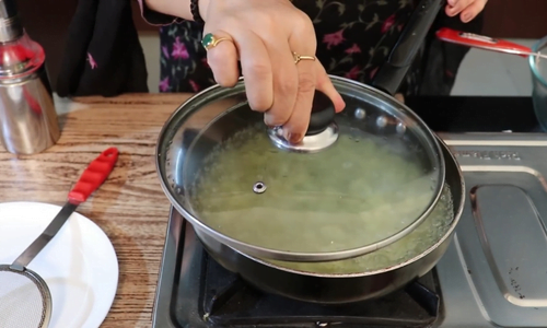 boiling of macaroni
