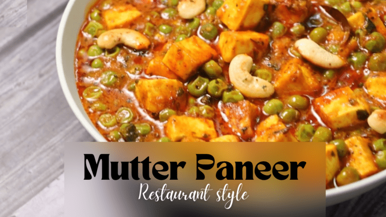 Matar Paneer Recipe without Onion and Garlic